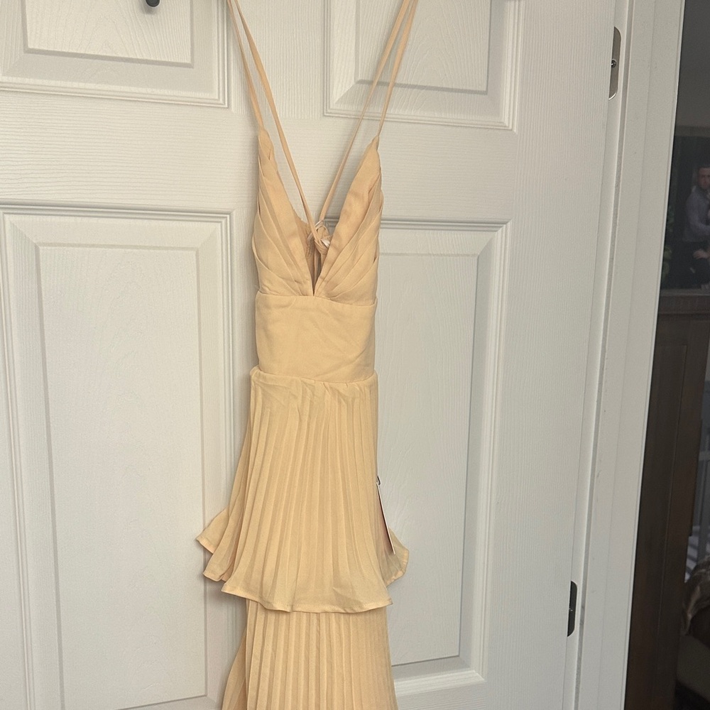 Hello Molly Cream High Low Dress